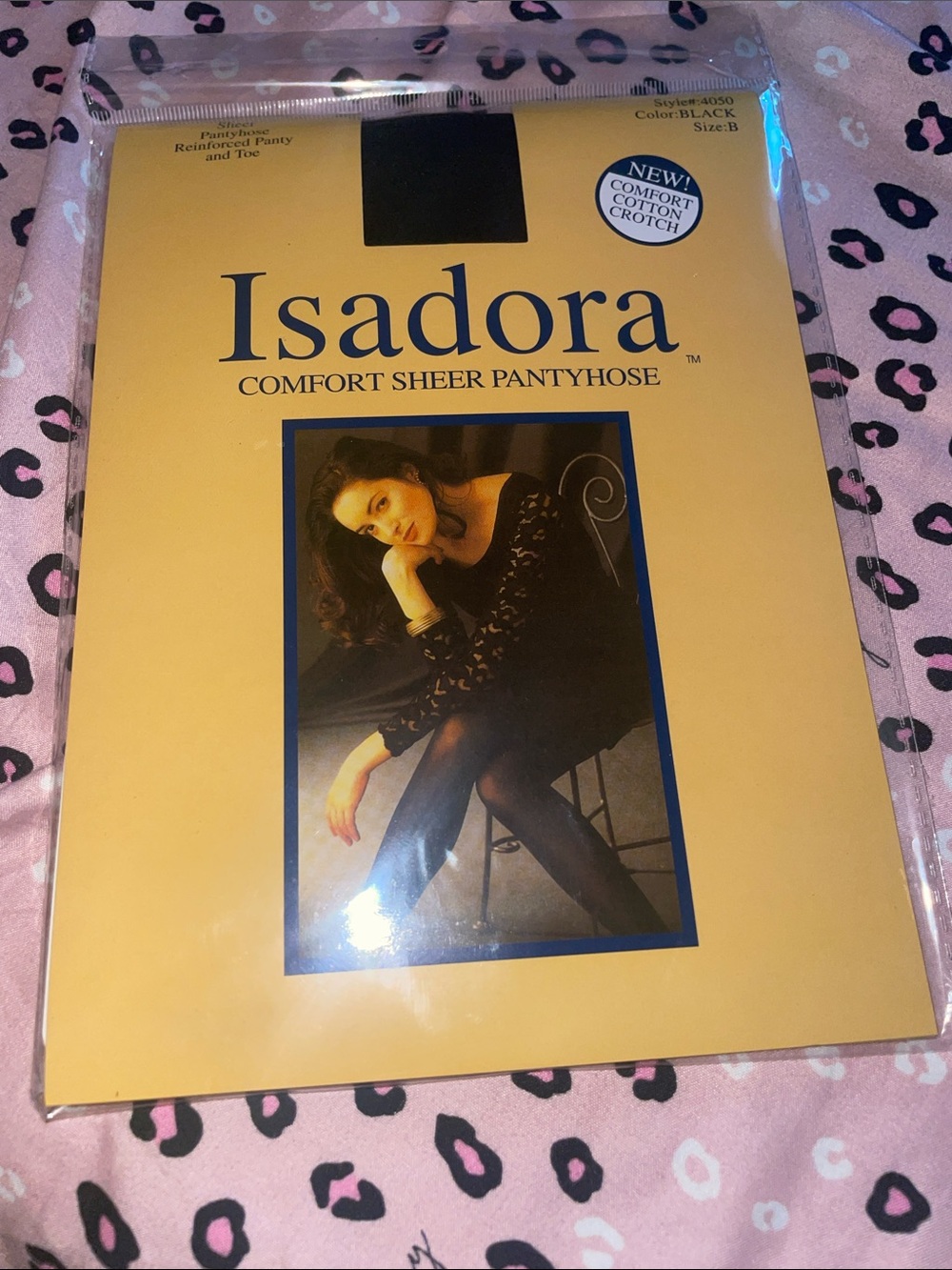 Isadora Comfort Sheer Pantyhose — Black
